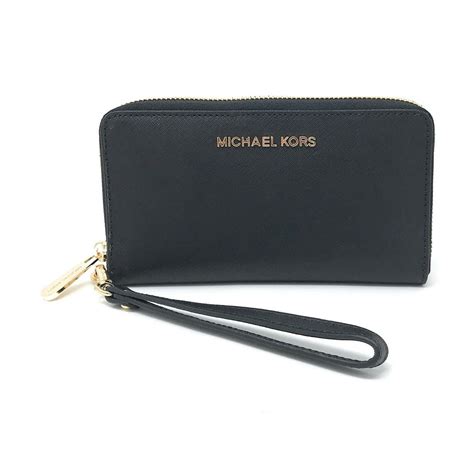 michael michael kors large saffiano leather smartphone wristlet